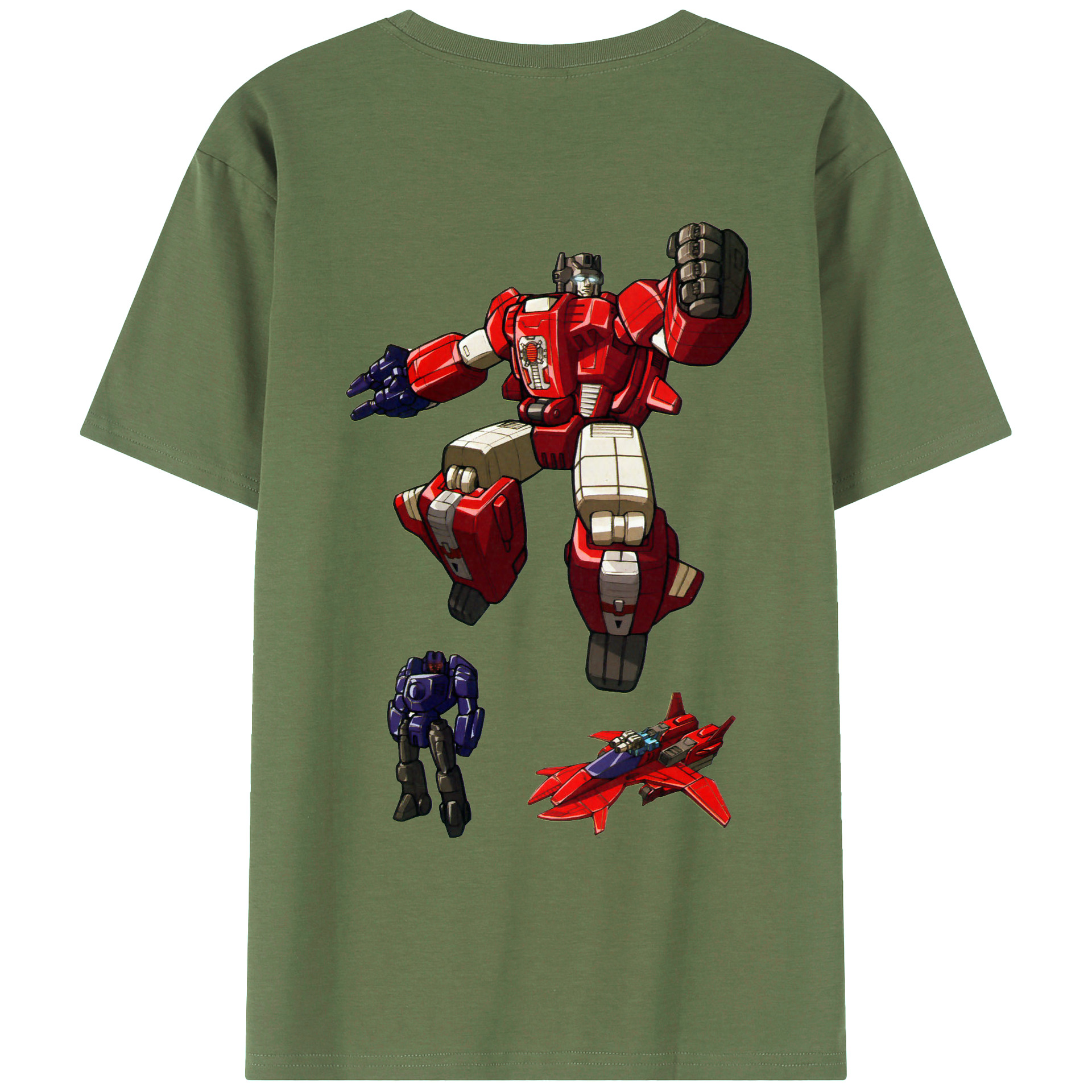 （画像用）  綿100％ メンズ半袖Tシャツ（バックプリント） 通気性